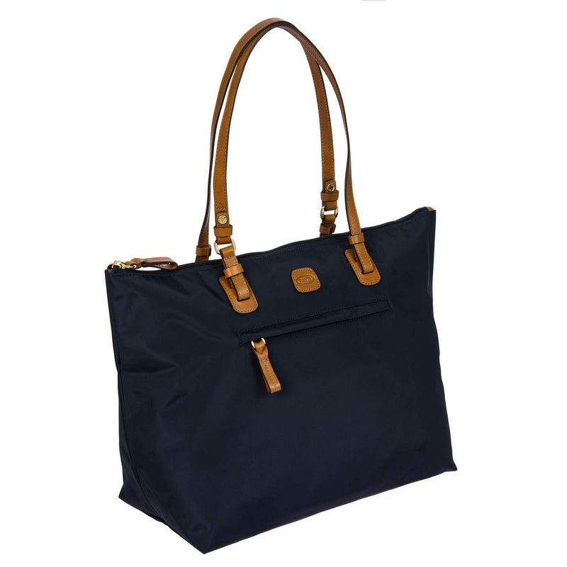 Bric's X-Collection Sportina Large 3-in-1 Tote Bag - Water-Resistant Recycled Nylon Travel Carry-On Bag with Adjustable Strap and Luggage Pass-Through - Detachable Pouch Included - Navy - Image 4